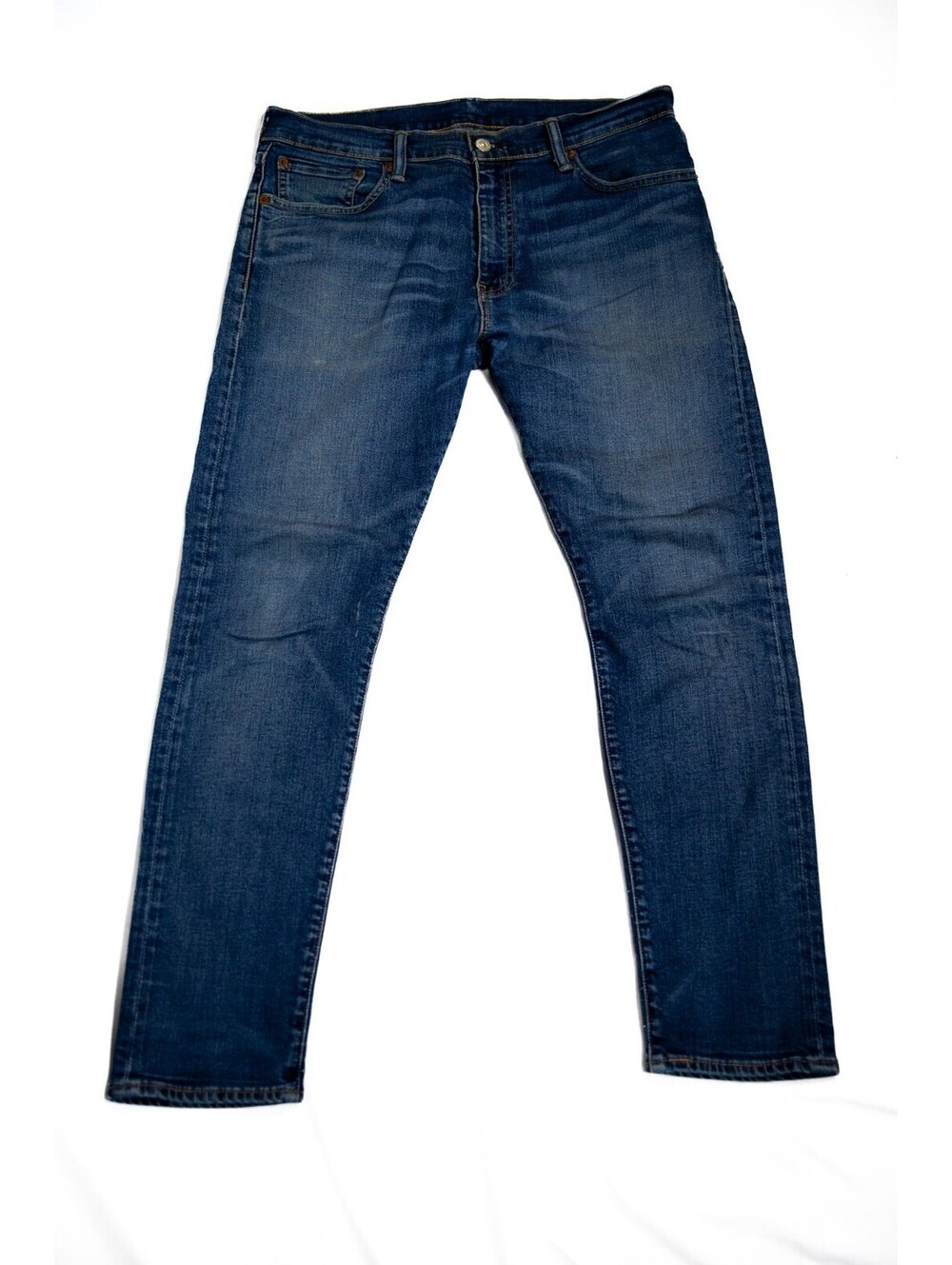 Levis 512 Slim Tapered Fit Jeans Blue Denim Mid Rise Men's 33" by 30"